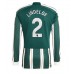 Manchester United Victor Lindelof #2 Voetbalkleding Uitshirt 2023-24 Lange Mouwen
